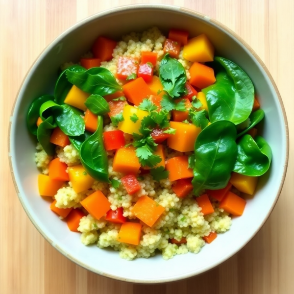 Savory Tea Infused Quinoa Bowl