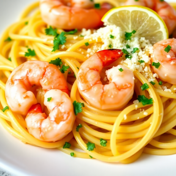 Garlic Butter Shrimp Pasta