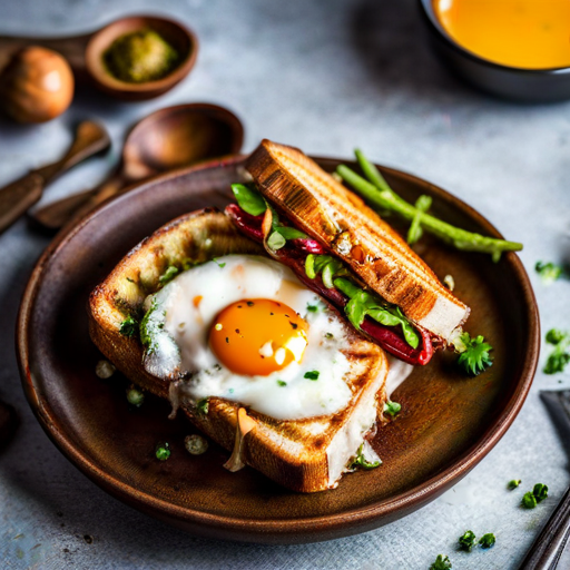 American Pork and Cheese Grilled Sandwich