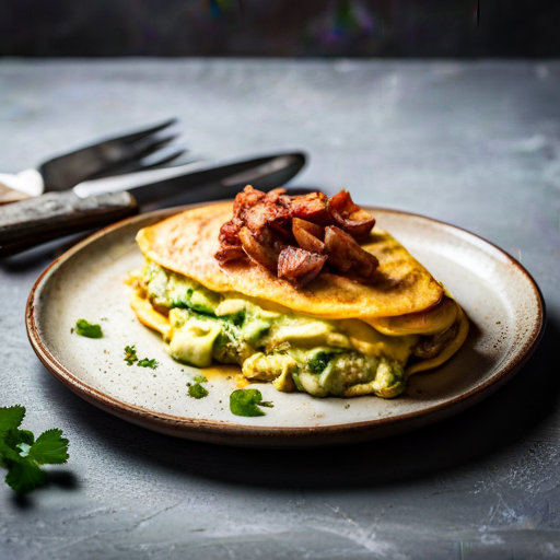 Avocado and Chicken Omelette