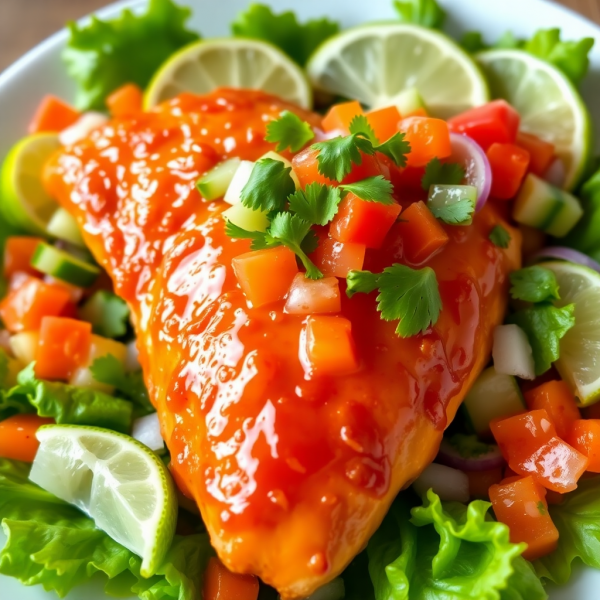 Citrus Glazed Chicken with Orange Salsa