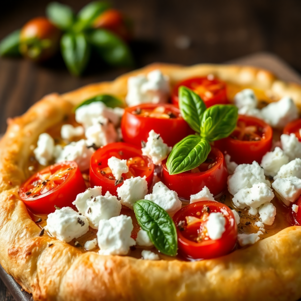 Feta and Cherry Tomato Puff Pastry Tart