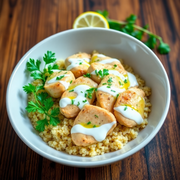 Creamy Yogurt and Herb Chicken Bowl