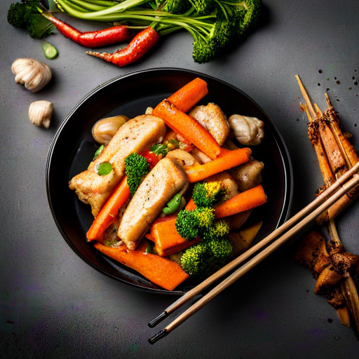 Chicken and Carrots Stir Fry