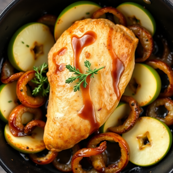 Savory Apple Chicken Skillet