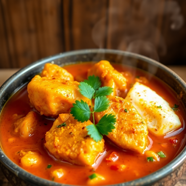 Spicy Chicken and Fish Curry