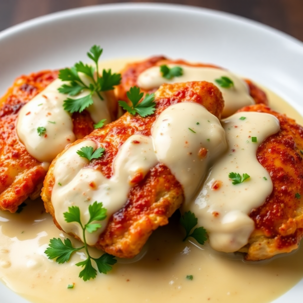 Creamy Garlic Butter Chicken Thighs