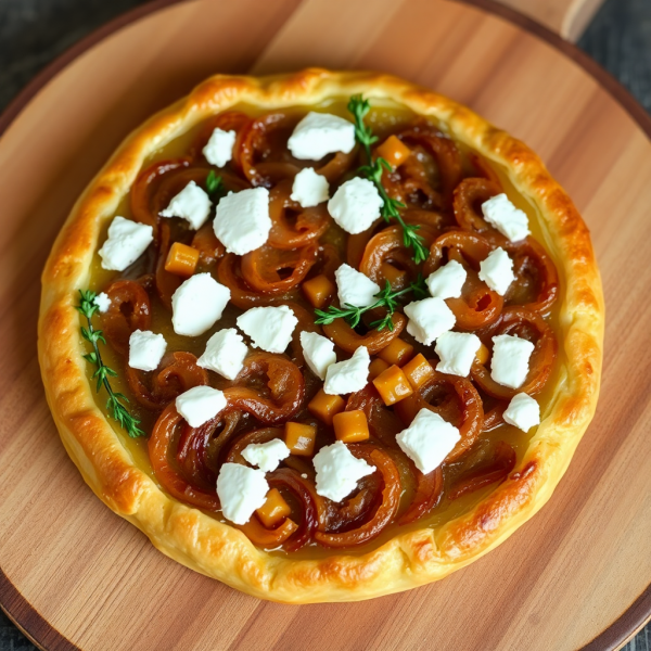 Caramelized Onion and Goat Cheese Tart