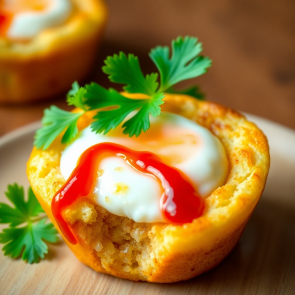 Spicy Garlic Egg Muffin