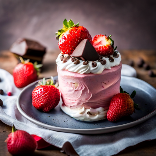 Chocolate-Strawberry Swiss Meringue