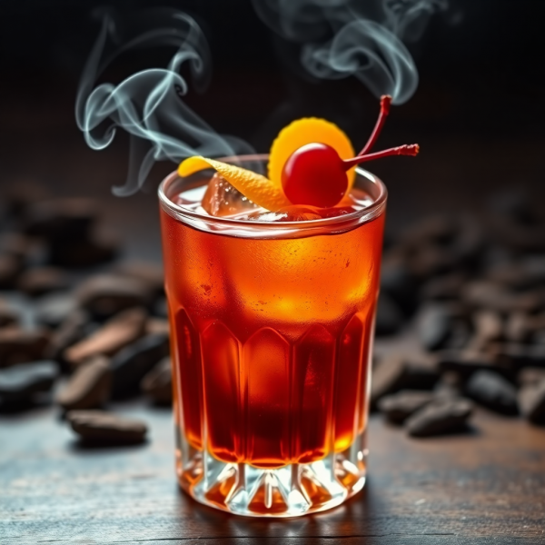 Smoked Old Fashioned Cocktail