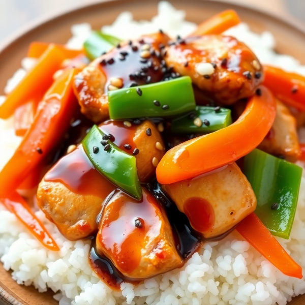 Ginger Garlic Stir-Fried Chicken