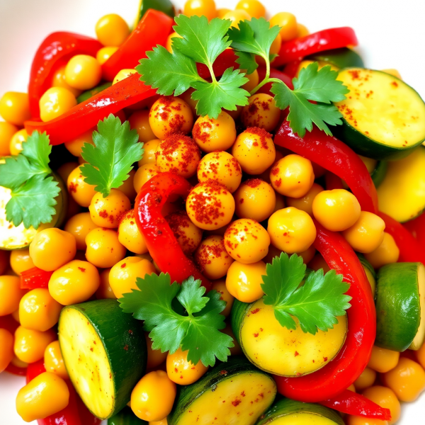 Spicy Chickpea Stir-Fry