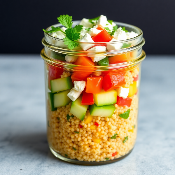 Mediterranean Quinoa Jar Salad