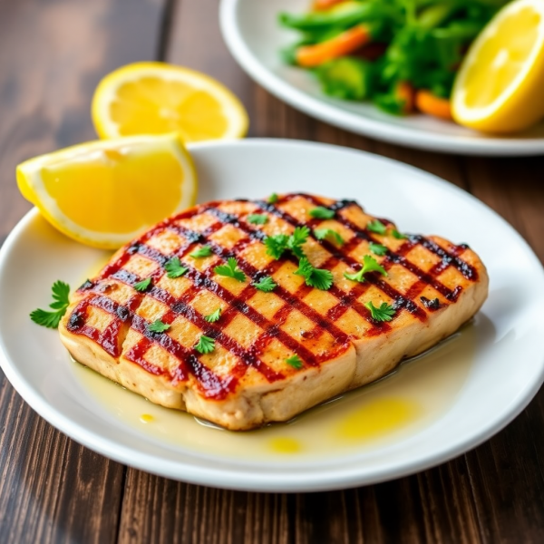 Lemon Herb Grilled Tuna Steak