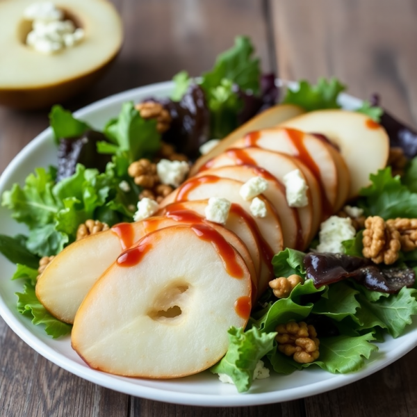 Savory Pear and Gorgonzola Salad