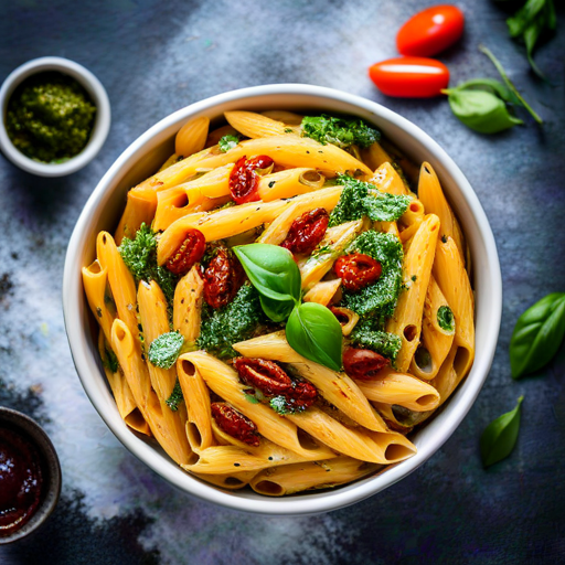 Pesto and Sundried Tomato Penne