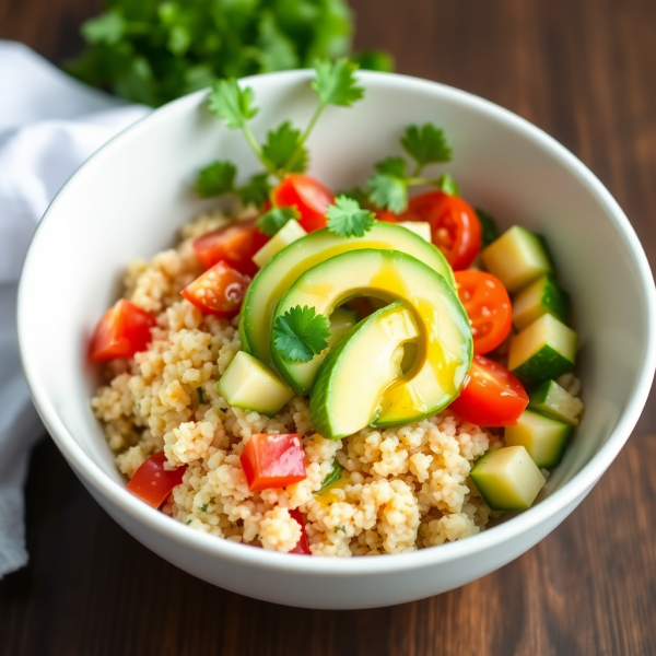 Creamy Avocado Quinoa Bowl