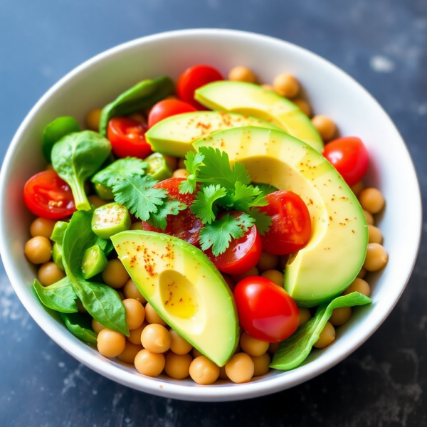 Savory Chickpea Breakfast Bowl