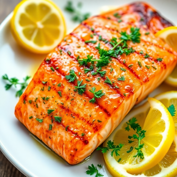 Lemon Herb Grilled Salmon