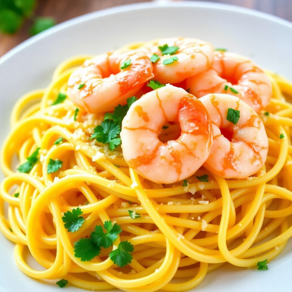 Garlic Butter Shrimp Pasta