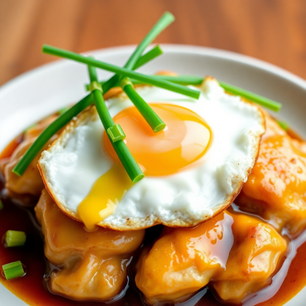 Japanese Ginger Garlic Chicken with Egg