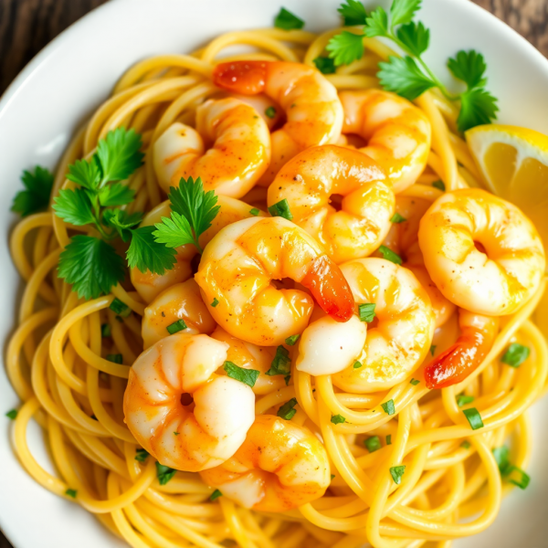 Garlic Butter Shrimp Pasta