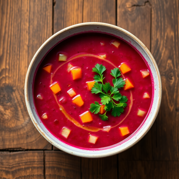 Hearty Beetroot and Turnip Vegetable Soup