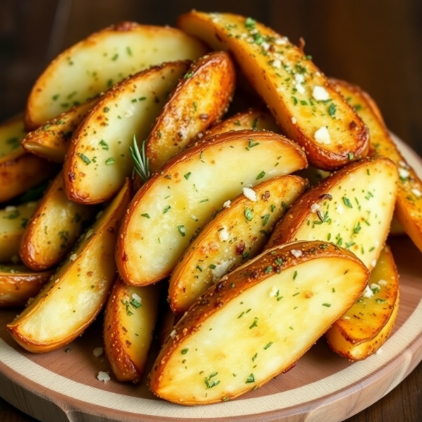 Herb-Crusted Potato Wedges