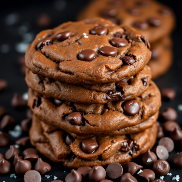 Decadent Dark Chocolate Chip Cookies