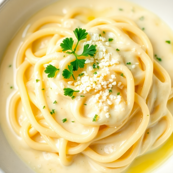 Creamy Garlic Milk Pasta