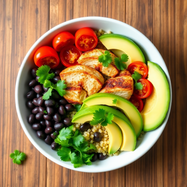 Quinoa Power Bowl with Grilled Chicken