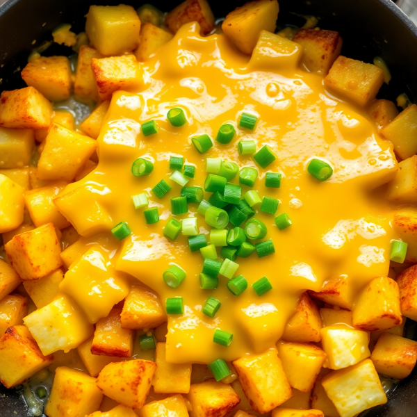 Cheesy Potato and Egg Skillet