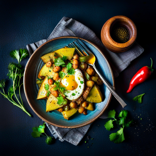 Indonesian Egg Potato Stir Fry