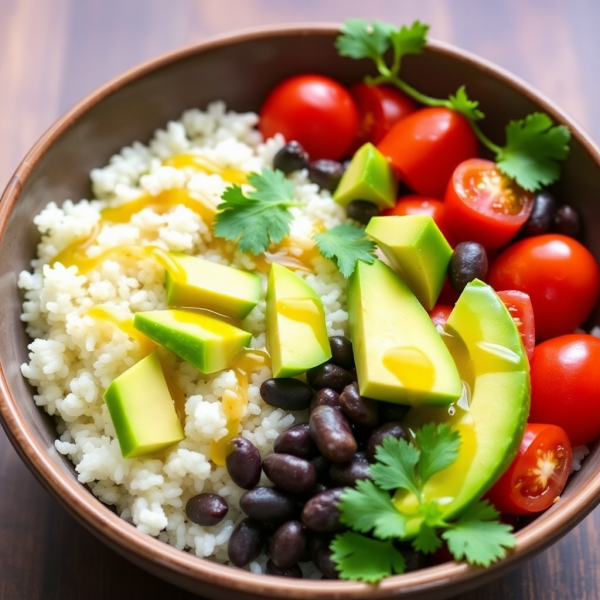 Spicy Bean and Quinoa Bowl