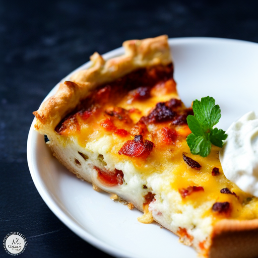 Cheesy Onion Bread Quiche