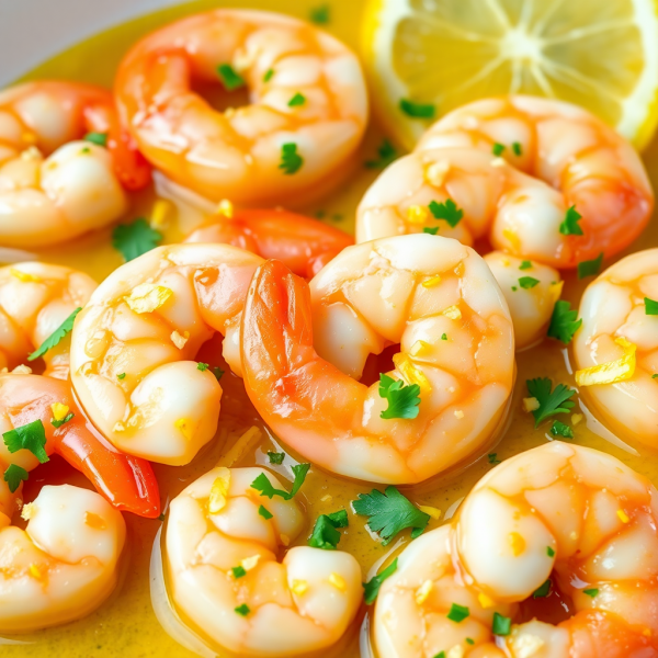 Butter Garlic Shrimp with Lemon Zest