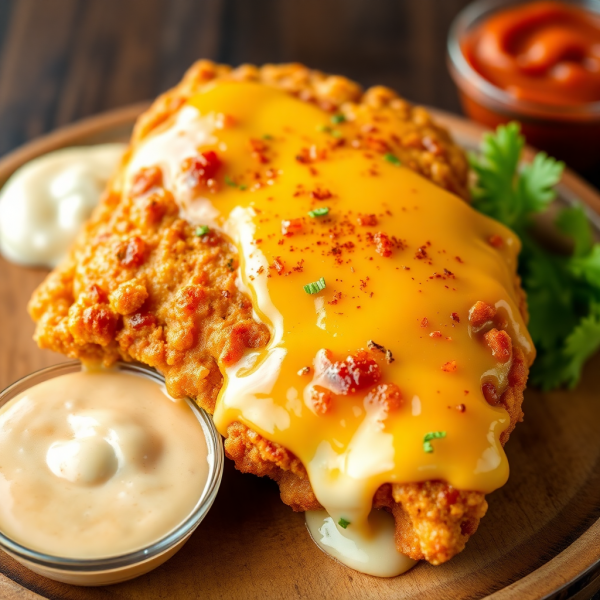 Crispy Cheesy Fried Chicken Delight