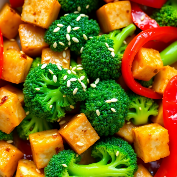 Spicy Tempeh and Veggie Stir-Fry