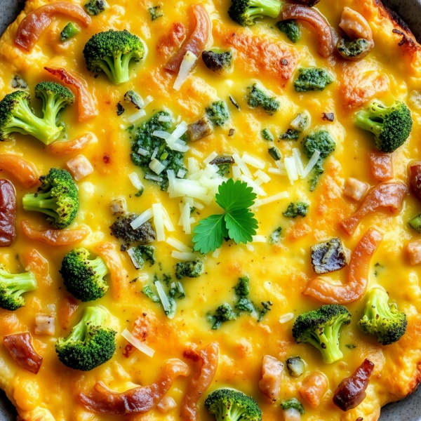 Broccoli and Onion Frittata