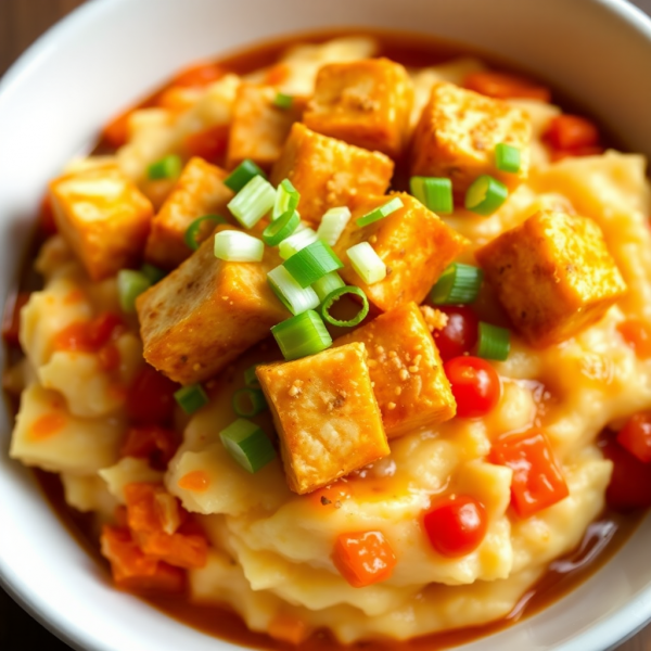 Kimchi Stamppot with Tofu