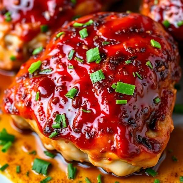 Ketchup-Glazed Chicken Thighs