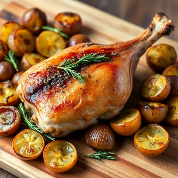 Herb-Roasted Rabbit with Garlic and Rosemary