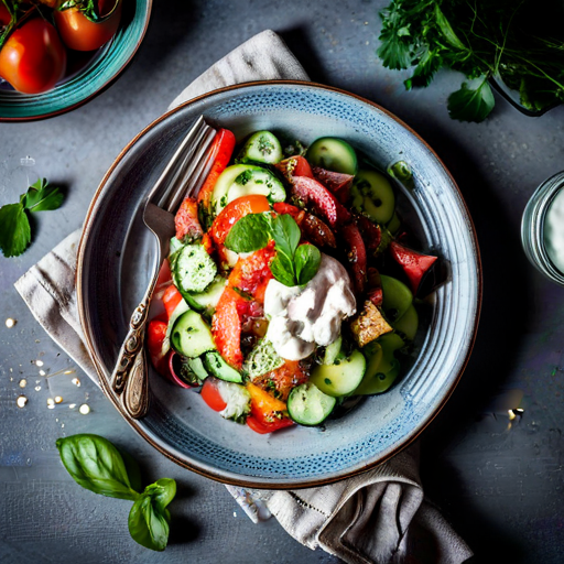 Tomato and Cucumber Greek Salad