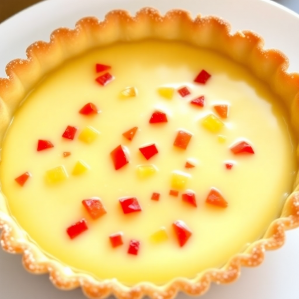 Pepper-Infused Hungarian Custard Tart