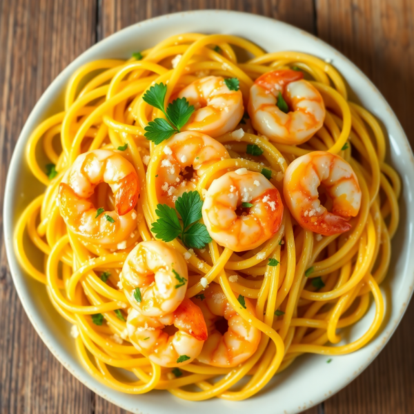 Garlic Butter Shrimp Pasta