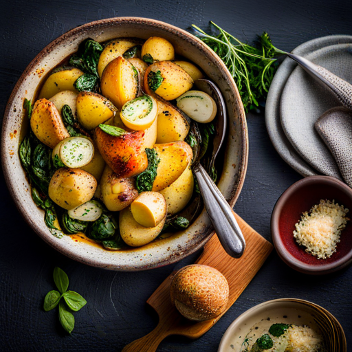 Spinach and Potato Casserole