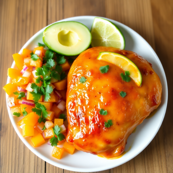 Citrus Glazed Chicken with Orange Salsa