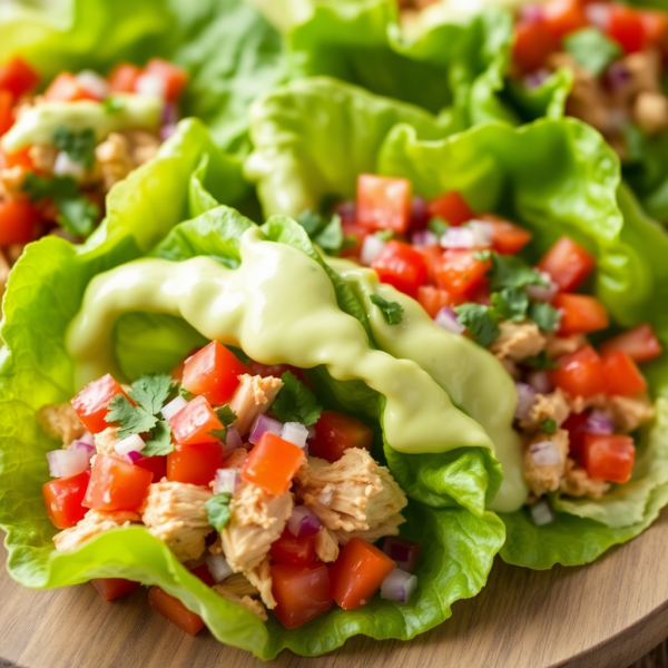 Lettuce Wrap Chicken Tacos