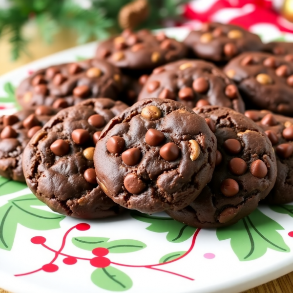 Chocolate Peanut Butter No-Bake Cookies